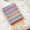 thumbnail image 5 of Sinyiin Rainbow Fringe Kids Scarf Cosy Fashionable Long Muffler Baby Winter Neck Warmer for Children Unisex Designing Neckwear, 5 of 21