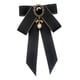 thumbnail image 1 of Broche de pajarita, corbata de lazo preatada, broche de corbata a la moda para mujer, Pin Bowknot Negro, 1 of 8