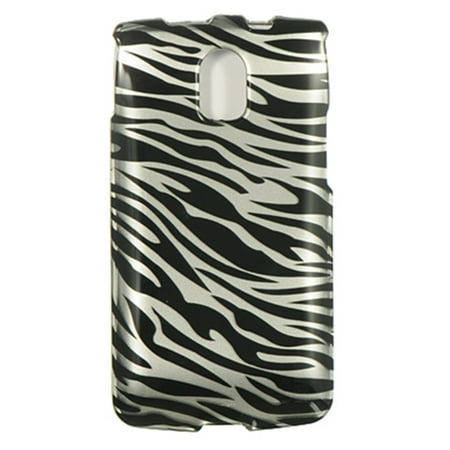 Insten Zebra Hard Snap On Back Protective Case Cover For Pantech Magnus P9090 - Black