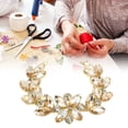 thumbnail image 4 of Craft Rhinestone Chain, Rhinestone Chain Fine Workmanship Safe Durable Eye Catching Perfect Gift  for Weddings Birthdays for Special Events Golden Champagne,White, 4 of 7