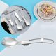 thumbnail image 4 of Cubiertos plegables Vajilla Cubiertos Cubiertos Utensilios portátiles Batería de cocina Vajilla Cuchara de ensalada, 4 of 9