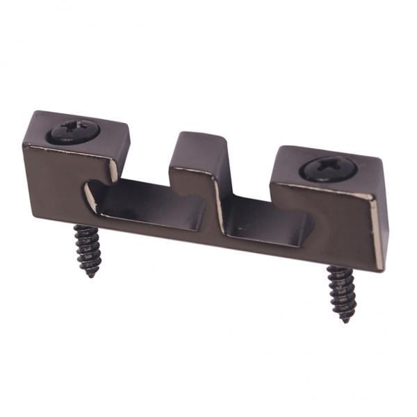 2X Guía de árbol de Retenedor de Cuerda de Rodillo para Caja de Guitarra Baja de 3 Cuerdas Guitarra Negra Yuyangstore Guía de cuerdas para bajo