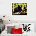 thumbnail image 4 of EastSmooth Canvas Wall Art Decor Black Bear Pictures Poster Print Animal Prints Wall Decor With Framed, 4 of 4