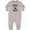 AC-Heather Grey, variant on Daddy Future Hunting Buddy Baby Fleece Romper