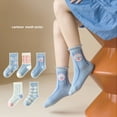 thumbnail image 2 of Ougyinr Kids Girls Socks Toddler Socks Baby Socks Cotton Socks Breathable Socks Cute Cartoon Socks for 1-12 Years Children, 2 of 9