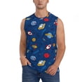 thumbnail image 1 of Fotbe Space Men's Camiseta sin Mangas Estampada para Hombres, Playera Casual para Gimnasio, Entrenamiento, Playa-XX-Large, 1 of 7