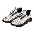 thumbnail image 1 of Zapatillas blancas con diseño de oso de enfermera para mujer, zapatos de enfermería con estampado médico de dibujos animados, ligeros, con cordones, 1 of 6