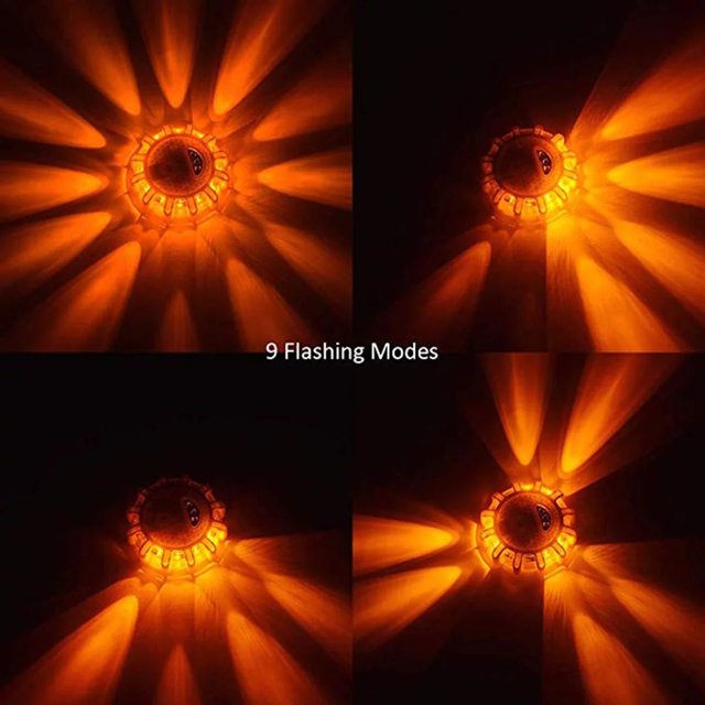 Luces de carretera LED, luz de advertencia intermitente, luz de emergencia, disco, luz de seguridad en carretera para coche y camión