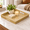 Gold-11.8" x 11.8" x 1.4", variant on Serving Tray With Handle 12" Square Beaded Decorative