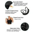 thumbnail image 4 of SAYFUT Women's Sports Bra With Removable Padded, Push Up Sports Bra Tube Bra Tops Fitness Workout Running Shirts Yoga Bras Camisole Crop, 4 of 8