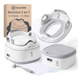 thumbnail image 1 of Bacinica 3 en 1 para Niños Esquimal, Asiento Entrenador Portátil, Antideslizante, Inodoro Infantil de 6 Meses a 4 Años, Blanco, 1 of 8