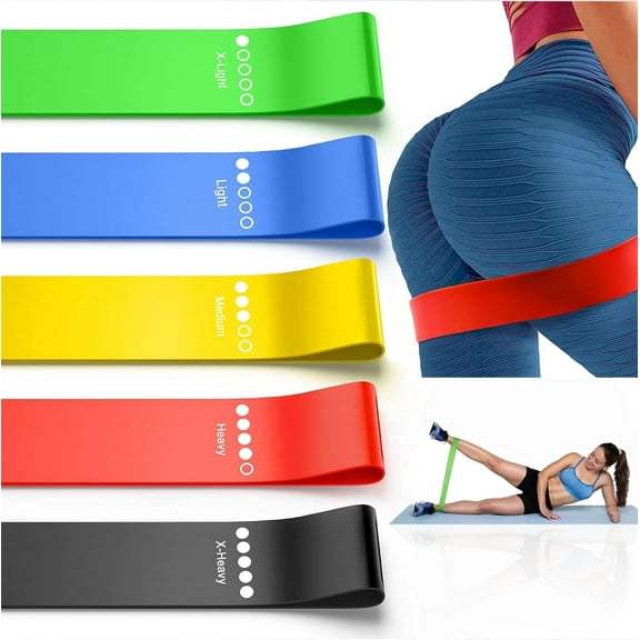 Professional Resistance Bands. Latex-Free,Resistance Bands for Working Out,Stretch Bands for Working Out Women or Men,Exercise Bands Set for Physical Therapy,5 Set of Stretch Bands for Booty Legs