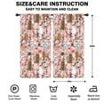 thumbnail image 2 of Blackout Kids Curtains,Poodle and Flowers Floral Childrens Insulated Curtains Set Of 2,Bedroom Essentials,Toddler Room Decor 42x84in(106x213cm), 2 of 4