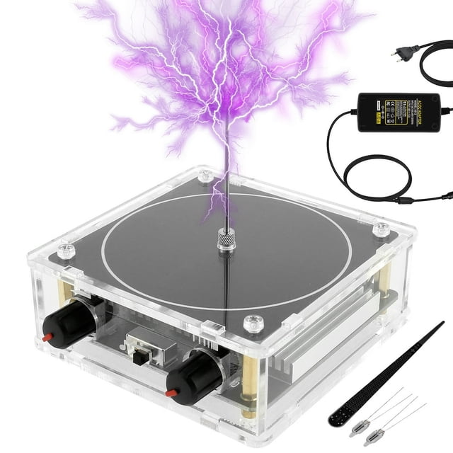 MesaSe Bluetooth Music Coil Bluetooth Music Teslas Coil Touchable Artificial Lightning Arc Plasma Loudspeaker Wireless Transmission for Science Teaching Experiment Model