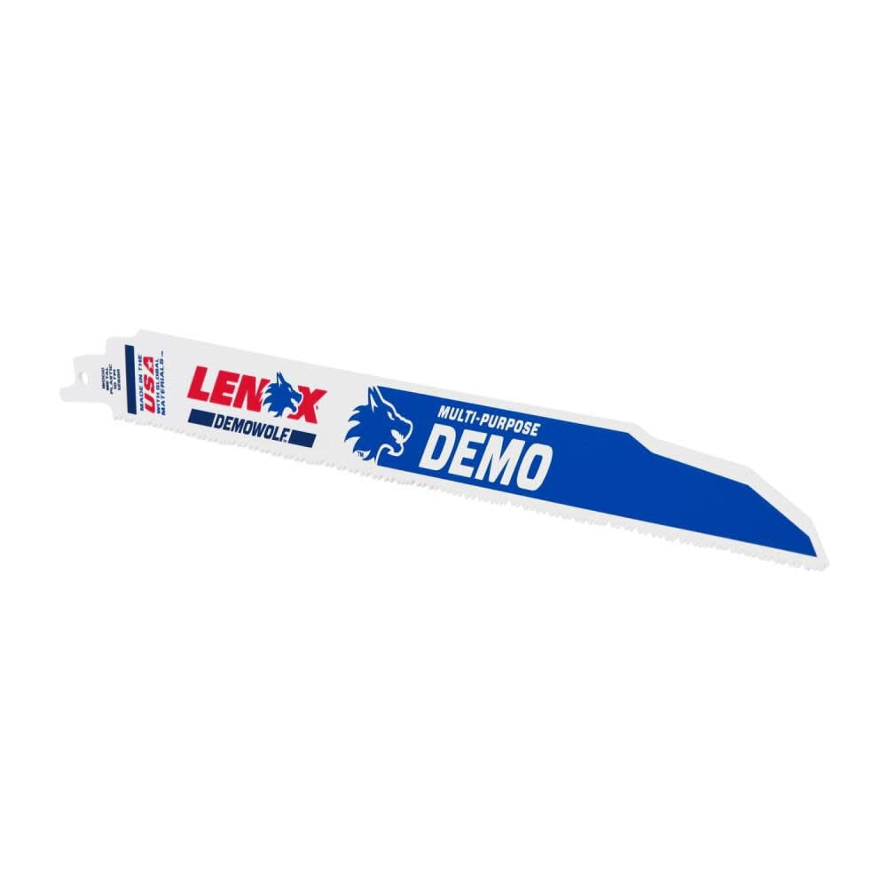 Lenox 12In 10 Tpi Demowolf Reciprocating Saw Blade 25Pk