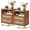 Tea Color, variant on LELELINKY 23" Wide Boho Nightstand Set of 2 with Charging Station, 3-Drawer Bedside Table with Storage for Adult Bedroom, Living Room, Grey