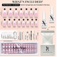 thumbnail image 3 of Press On Nails de la serie French Tip Pink de SXC Cosmetics, 3 of 9
