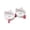 White, variant on RKSTN Ceramic pets bowl Double Bowl Shaped Ceramic Cats Dog Bowl Cats Food Bowl Water Bowl Tall Bowl To Protects The Cervical Spine Pet Food Bowl Canned Food And Treat Dishs pet supplies