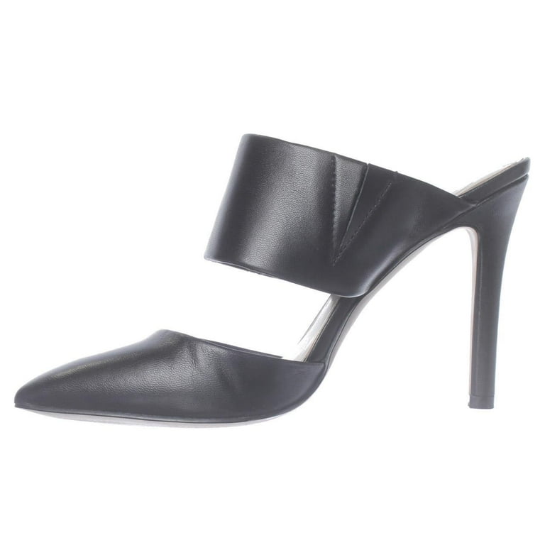 Womens Jessica Simpson Chandra Cut Out Pointed Toe Mule Heels Black