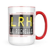 Neonblond LRH Airport Code for La Rochelle Mug gift for Coffee Tea lovers