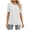 White, variant on Black S WIZUTIZ Summer Tops for Women 2024 Basic Pure Colour Cozy Style Blouse Crew Neck Flowy Short Sleeve Tops Cotton Soft Ladies Loose Fit Shirts Comfy Elegant Tshirts Trendy Solid Tsh