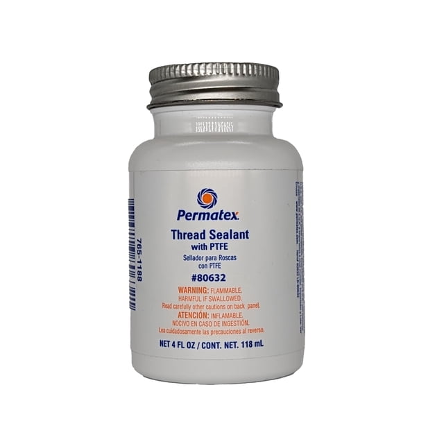 Sellador de Roscas Permatex 80632 con PTFE 120 mL Blanco