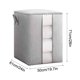 thumbnail image 4 of Fiudx Caja de Almacenamiento Plegable, Organizador con Tapa, Cremallera Resistente y Asas, Organizador Versátil para Armario de Dormitorio, Ahorra Espacio, Tallas M/L/Xl/Xxl, 4 of 4