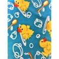 thumbnail image 2 of Lilly Craft Ducks Print on Turquoise Fleece Fabric 58”/60” Sold by the Yard, 2 of 4