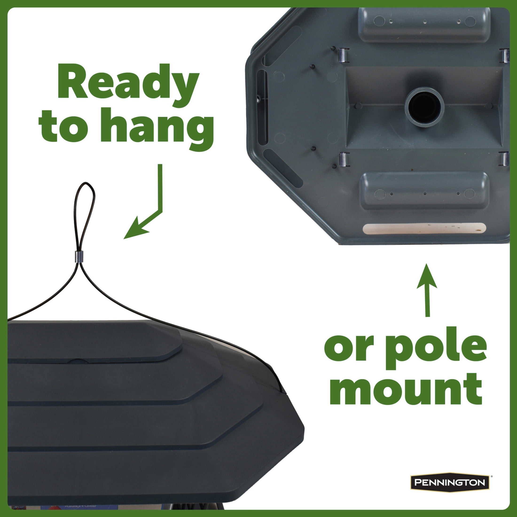 Pennington Earth Smart Ecobistro 5lb Capacity Wild Bird Feeder and Feed Starter Kit 1 Each