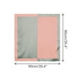 thumbnail image 3 of Elerevyo Women Contrast Color  35" Large Scarf Satin Silky Square Head Wrap Bandanas, 3 of 6