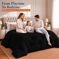 thumbnail image 4 of Utopia Bedding King Comforter Duvet Insert, All-Season Lightweight Down Alternative with Corner Tabs, Black, 90 x 102 in, 4 of 9