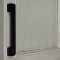 thumbnail image 4 of 5 in. Center Embossed Leather Strip Cabinet Pulls, Matte Black, 5-Pack, 4 of 6