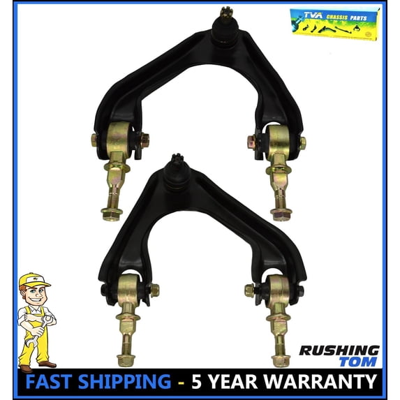 90-93 Honda Accord (2) Front Driver & Passenger Complete Upper Control Arms