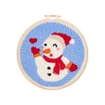 thumbnail image 2 of Christmas Series Hands- Material Bag Beginner's Entry Embroidery Kit Fabric, 2 of 8