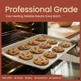thumbnail image 3 of Bakken- Swiss Kitchen Baking Pan Set - Nonstick White Marble Coating, Commercial Grade Carbon Steel, Baking Kitchen Essentials, Oven Safe Tray (Up To 450° F), Set of 6, 3 of 9
