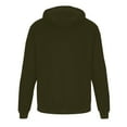 thumbnail image 2 of Drmagiyhm Mens Zip Up Hoodie Fleece Lined Zipper Hoodies Fleece Lined Warm Sweatshirt Coat Zip-Up Fuzzy Jacket Fashion Winter Coat with Pockets Army Green 2XL, 2 of 7