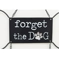 thumbnail image 3 of Parisloft Forget the Dog Beware of The Kids Metal Dog Sign for Fence, Black, 9.8"W x 7.5"H, 3 of 6