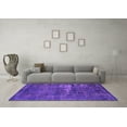 thumbnail image 3 of Ahgly Company Indoor Round Persian Purple Bohemian Area Rugs, 3' Round, 3 of 4