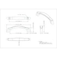 thumbnail image 2 of Elements 993-96 Aiden 3-3/4" Center To Center Arch Bow Cabinet Handle / Drawer Pull -, 2 of 6