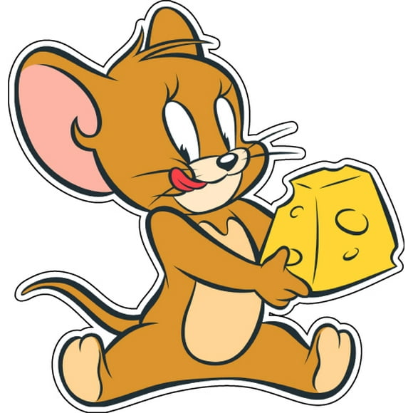Autocollant Vinyle Jerry With Cheese 9 Pouces