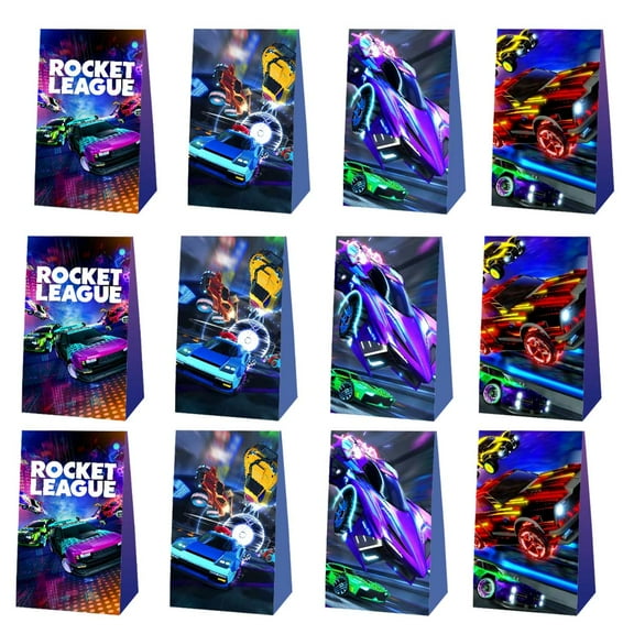 Rocket League Candy Bags Birthday Goodie Party Favor Decorations Treat Supplies