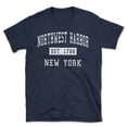 thumbnail image 1 of Northwest Harbor New York Classic Established Men's Cotton T-Shirt, 1 of 1