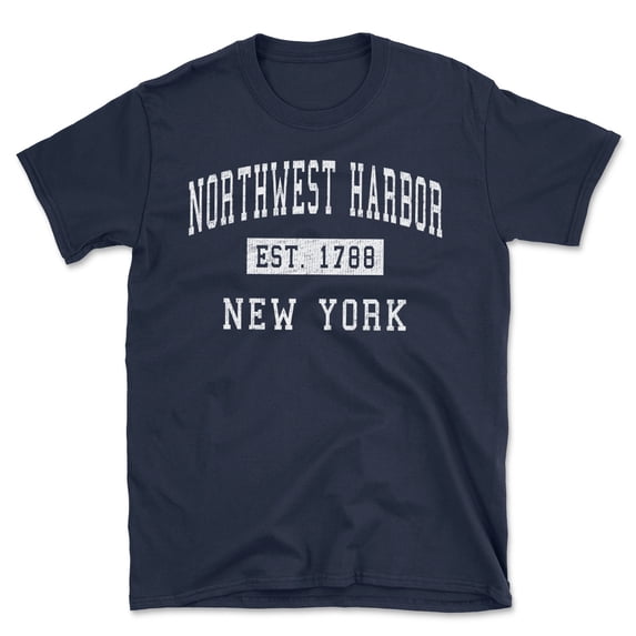 Northwest Harbor New York Classic Established Men's Cotton T-Shirt