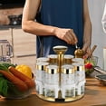 thumbnail image 5 of Rotating Glass Spice Rack Kitchen Seasoning Bottle Set with Storage Box, 5 of 5