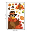 Fall Thanksgiving Window Stickers Party Party Static Stickers Glass