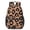 Black and Orange, variant on Black and Brown Leopard Print 17" School Backpacks for Teens,Waterproof Oxford Fabric,S-Shape Padded Straps for School,Travel,Hiking,Camping