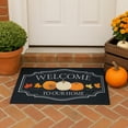 thumbnail image 5 of Natco Welcome To Our Home Outdoor Doormat, 18" x 30", Black with Fall Pumpkins & Leaves, 5 of 8