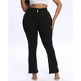 thumbnail image 6 of Gocolloa Plus Size Jeans Bootcut Stretchy for Women High Waisted Modern Curvy Flare Trouser Jean Black 18W, 6 of 6
