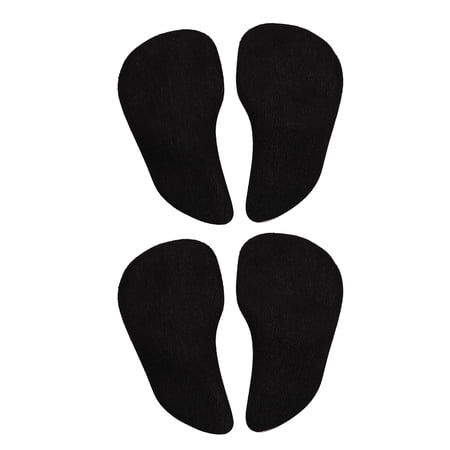 Unique Bargains 2 Pair Arch Support Inserts Supportive Foot Arch Supports 4.76"x2.56"x0.39" Black