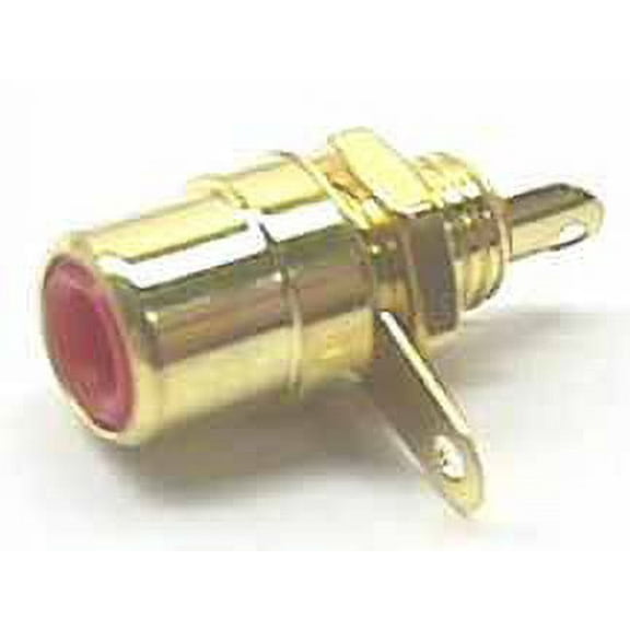 IEC PHONOF-MT-RD RCA Phono Female Panel Mount Red Connector